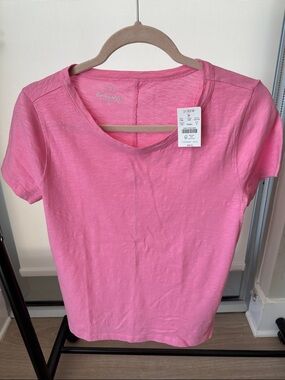 J. Crew Pink Short Sleeve Crewneck Tee